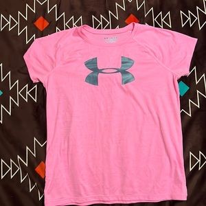 Pink under armor tee
